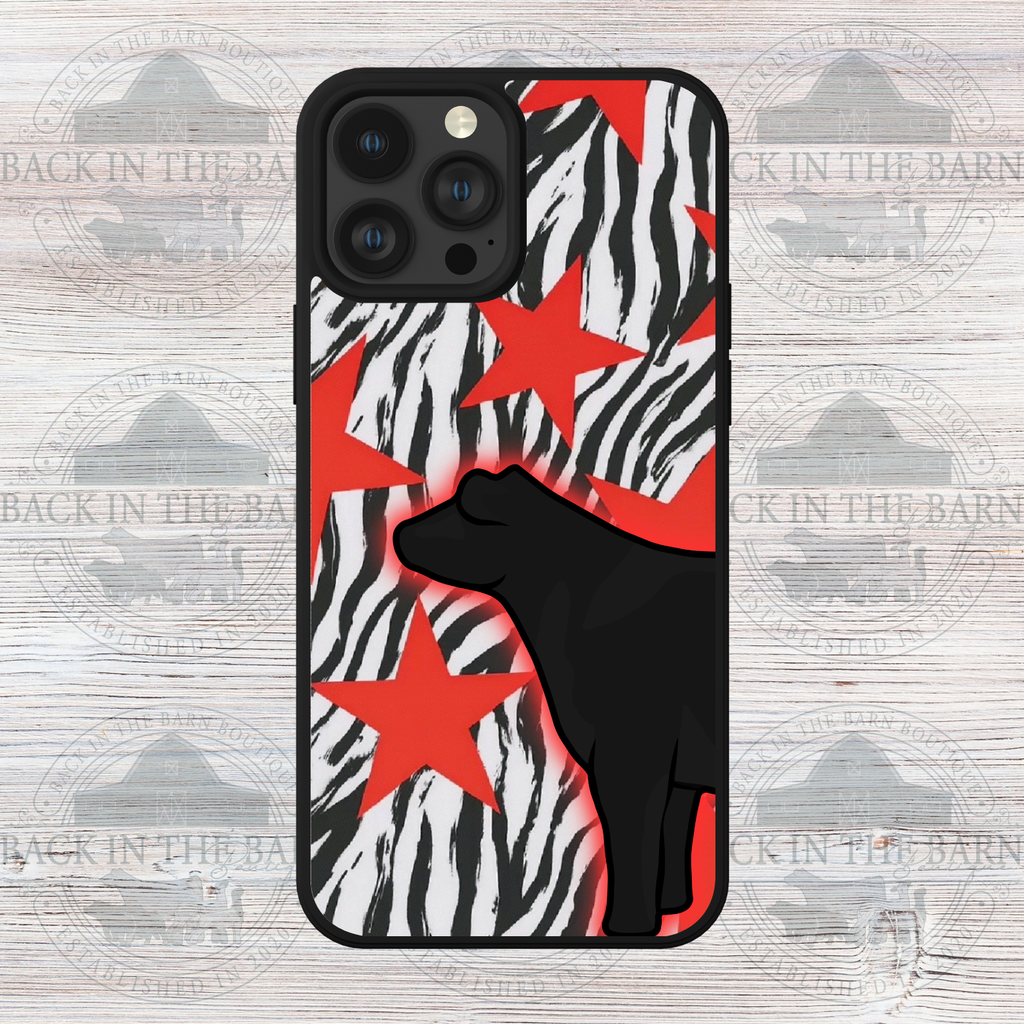 Star Zebra Cattle Phone Case