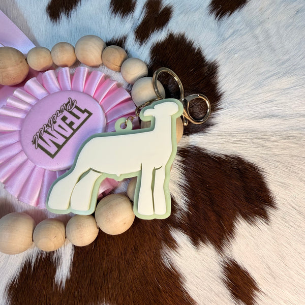Acrylic Lamb Keychain