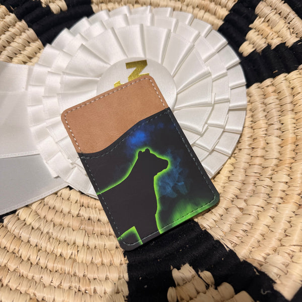 Back of Phone Cattle Card Wallet