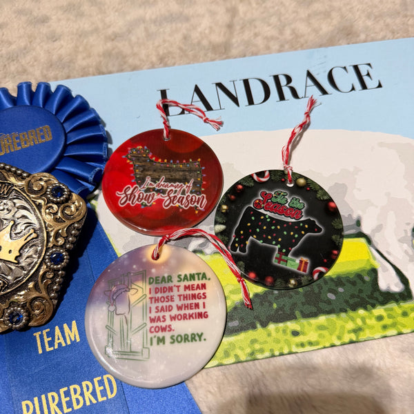 Ceramic Cattle Ornaments
