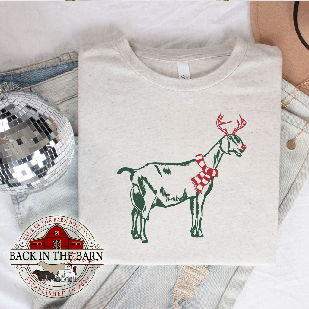 Christmas Scarf Dairy Goat Shirt