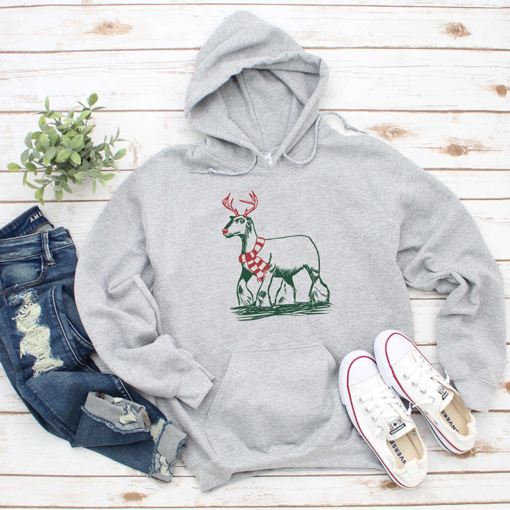 Christmas Scarf Lamb Sweatshirt