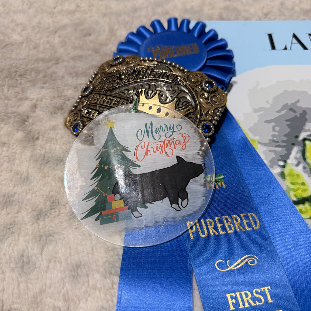 Acrylic Pig Breed Ornaments