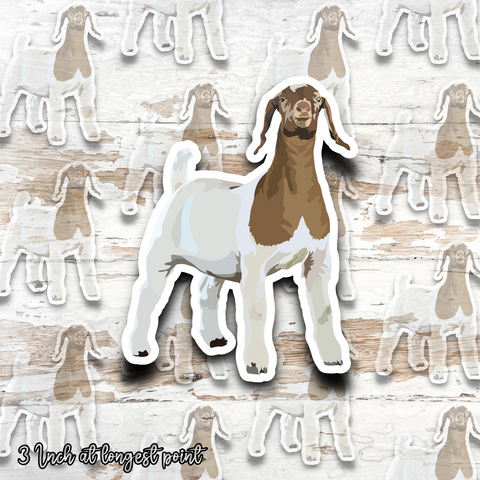 Realistic Goat Stickers