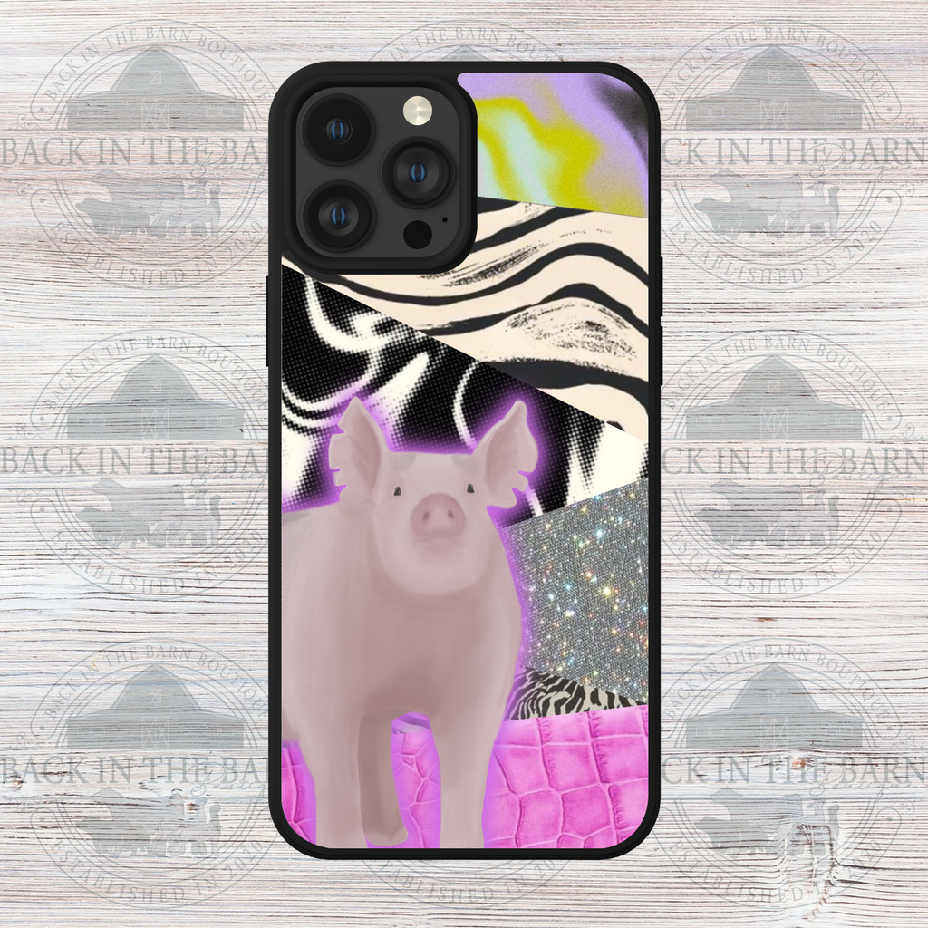 Pink Croc Pig Phone Case