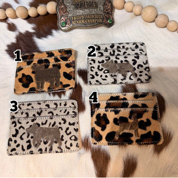 Cheetah Cowhide Livestock Wallet