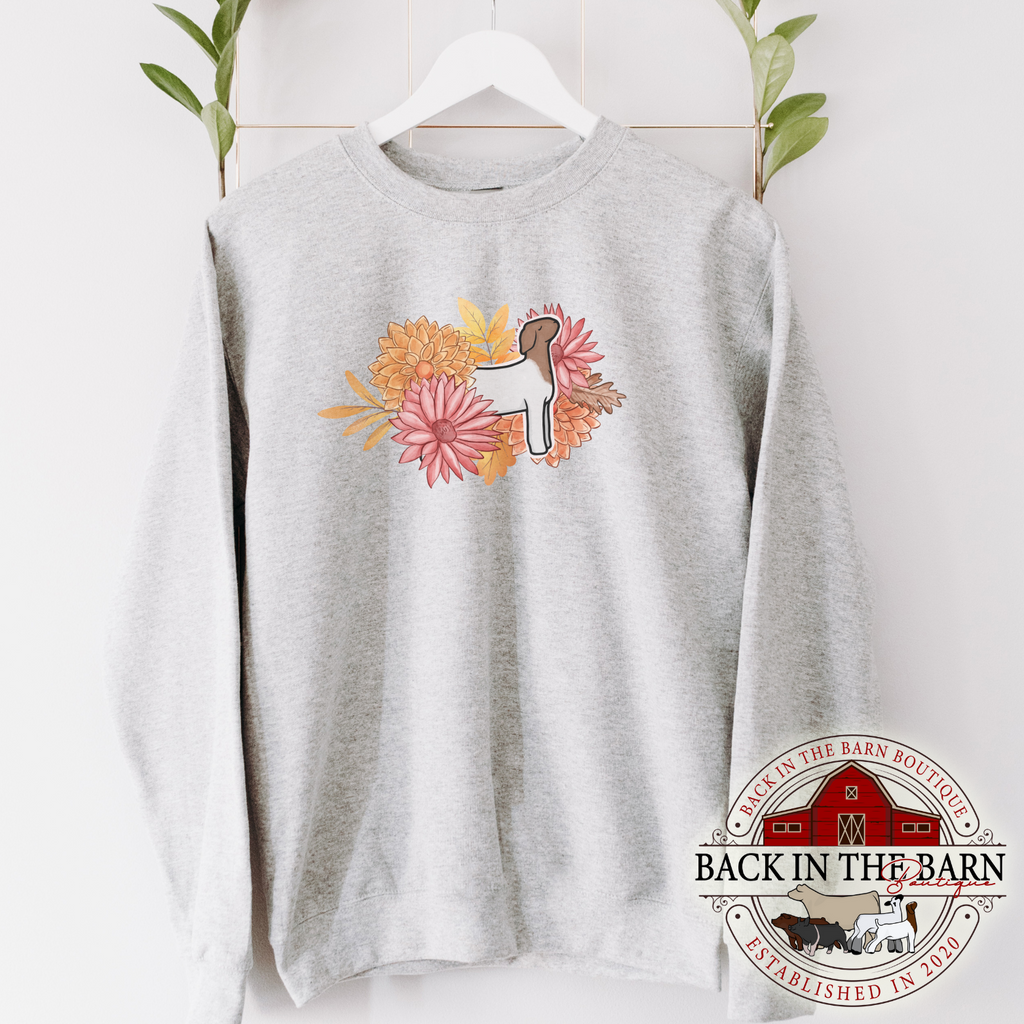 Fall Leaves Goat Crewneck