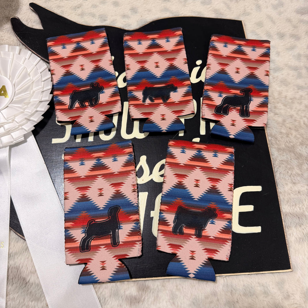 Aztec Livestock Slim Koozie