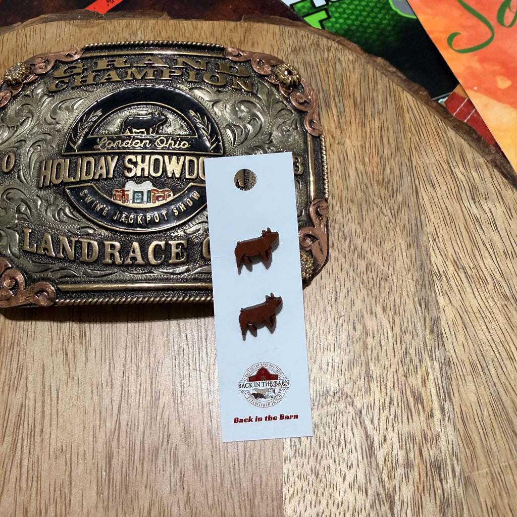 Tamworth Pig Stud Earrings