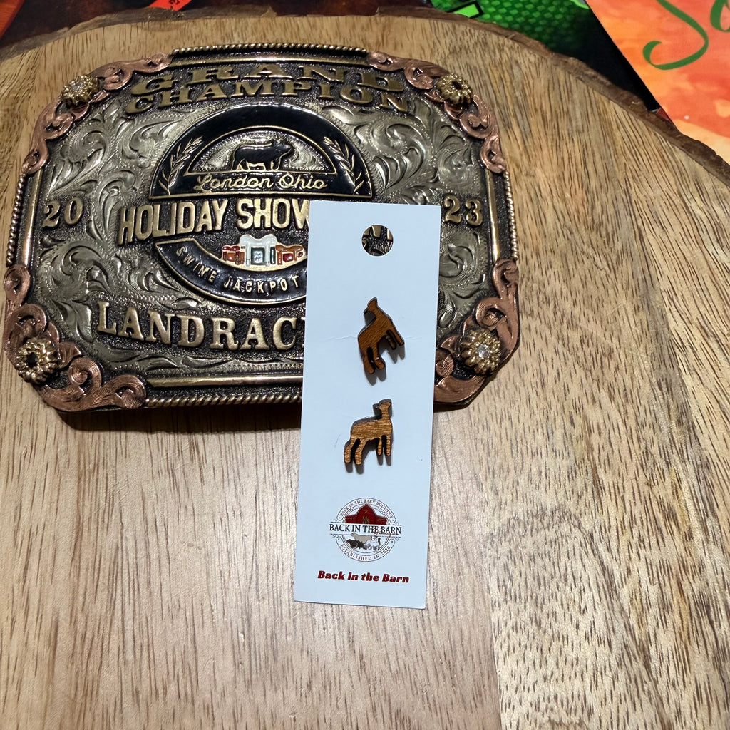 Lamb Stud Earrings Style 2