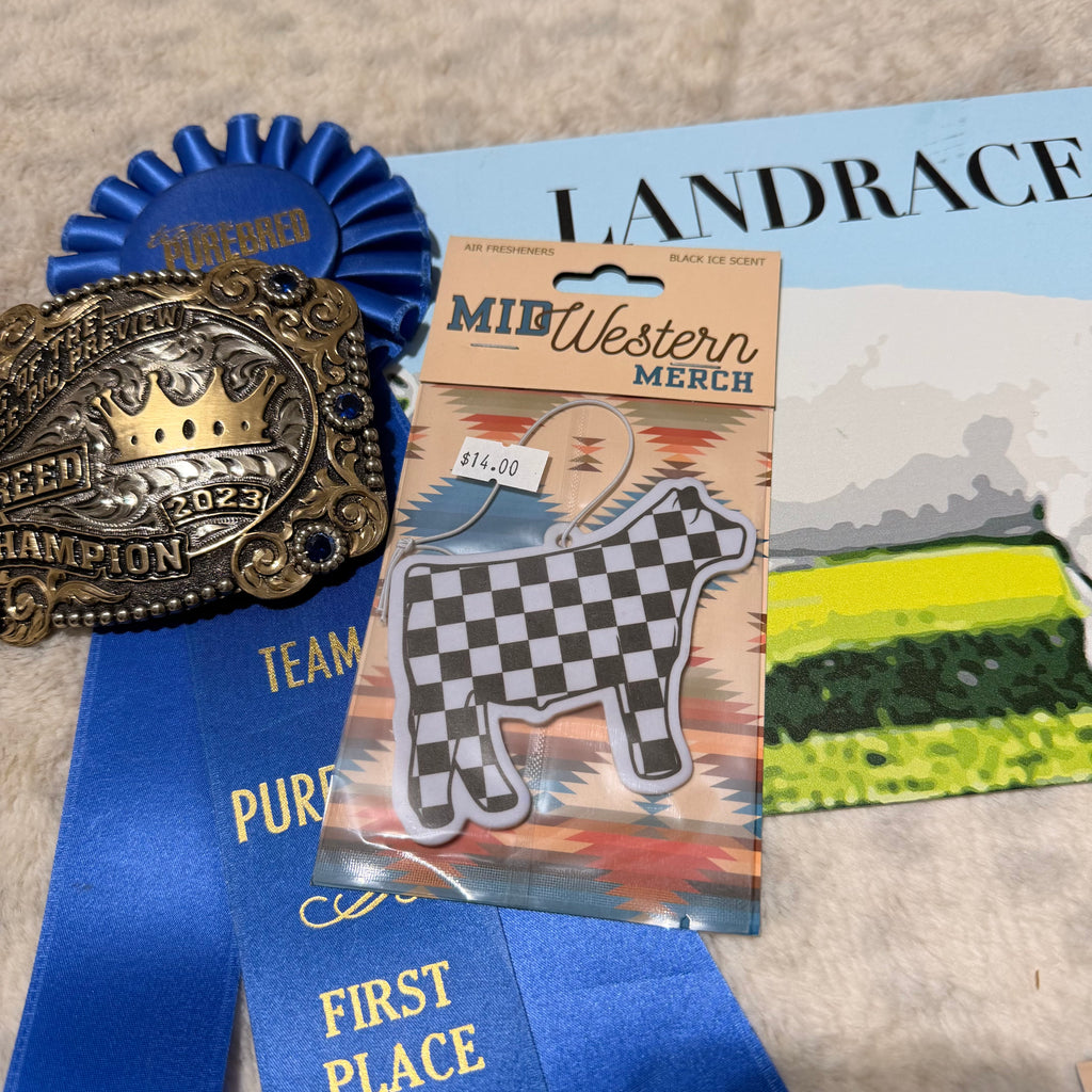 Checkered Cattle Freshie