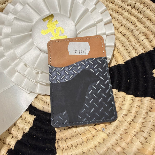 Back of Phone Cattle Card Wallet