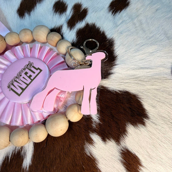 Acrylic Lamb Keychain