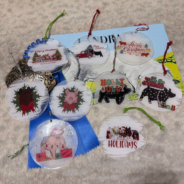 Acrylic Pig Ornaments