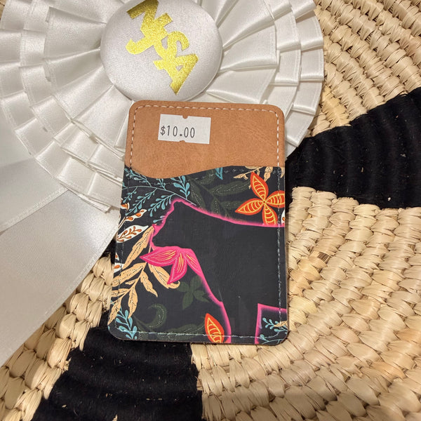 Back of Phone Cattle Card Wallet