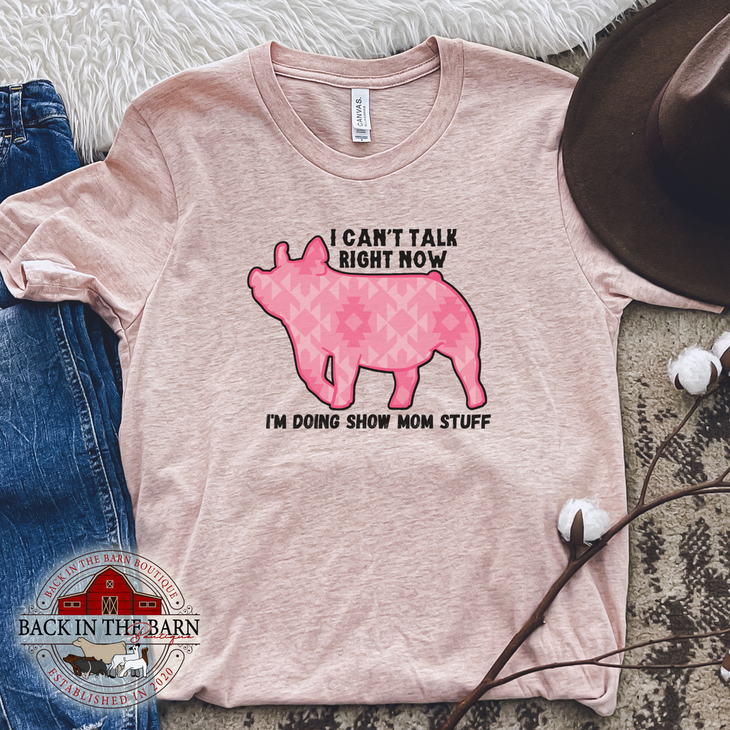 Pink Show Mom Stuff Pig Shirt