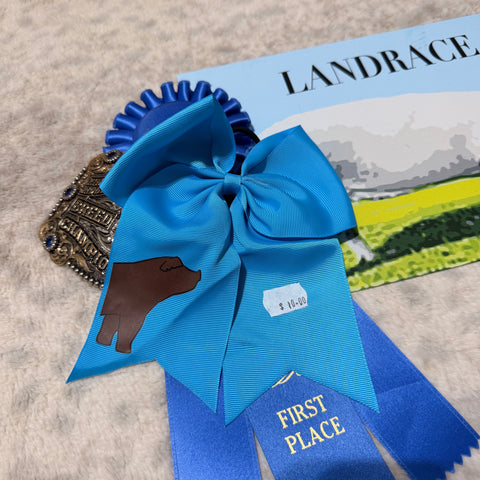 Blue Duroc Pig Bow