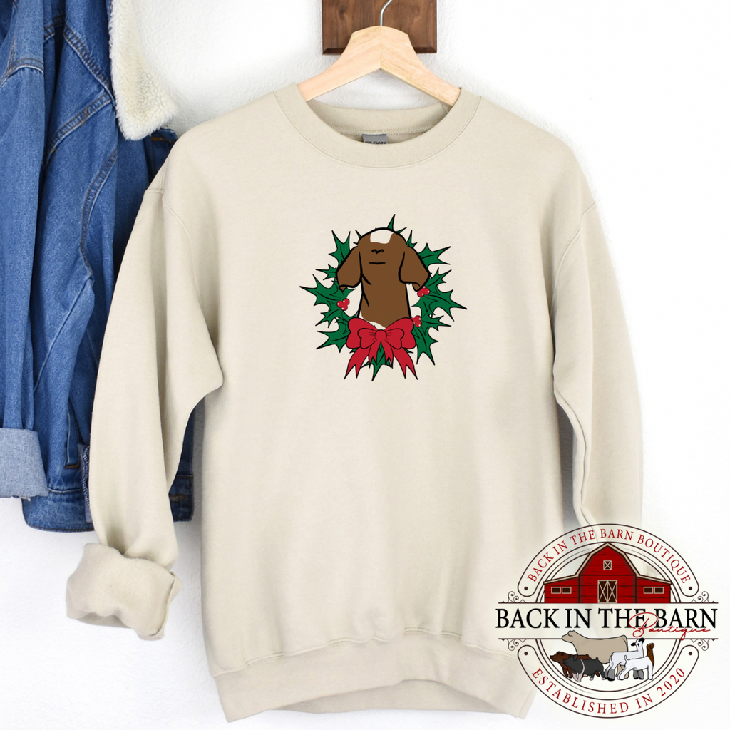 Wreath Goat Crewneck