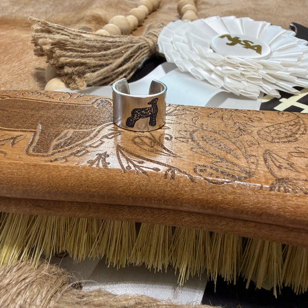 Cheetah Engraved Livestock Ring