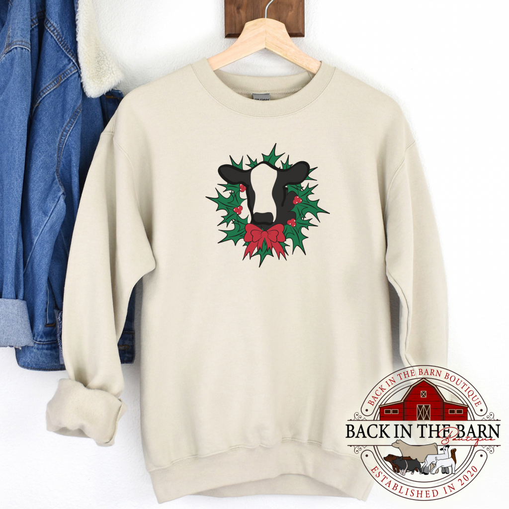 Wreath Cattle Crewneck