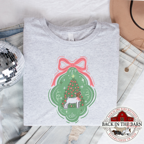 Tied With a Bow Christmas Goat Shirt