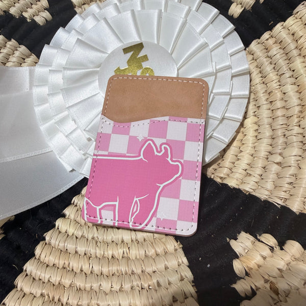 Back of Phone Pig Card Wallet