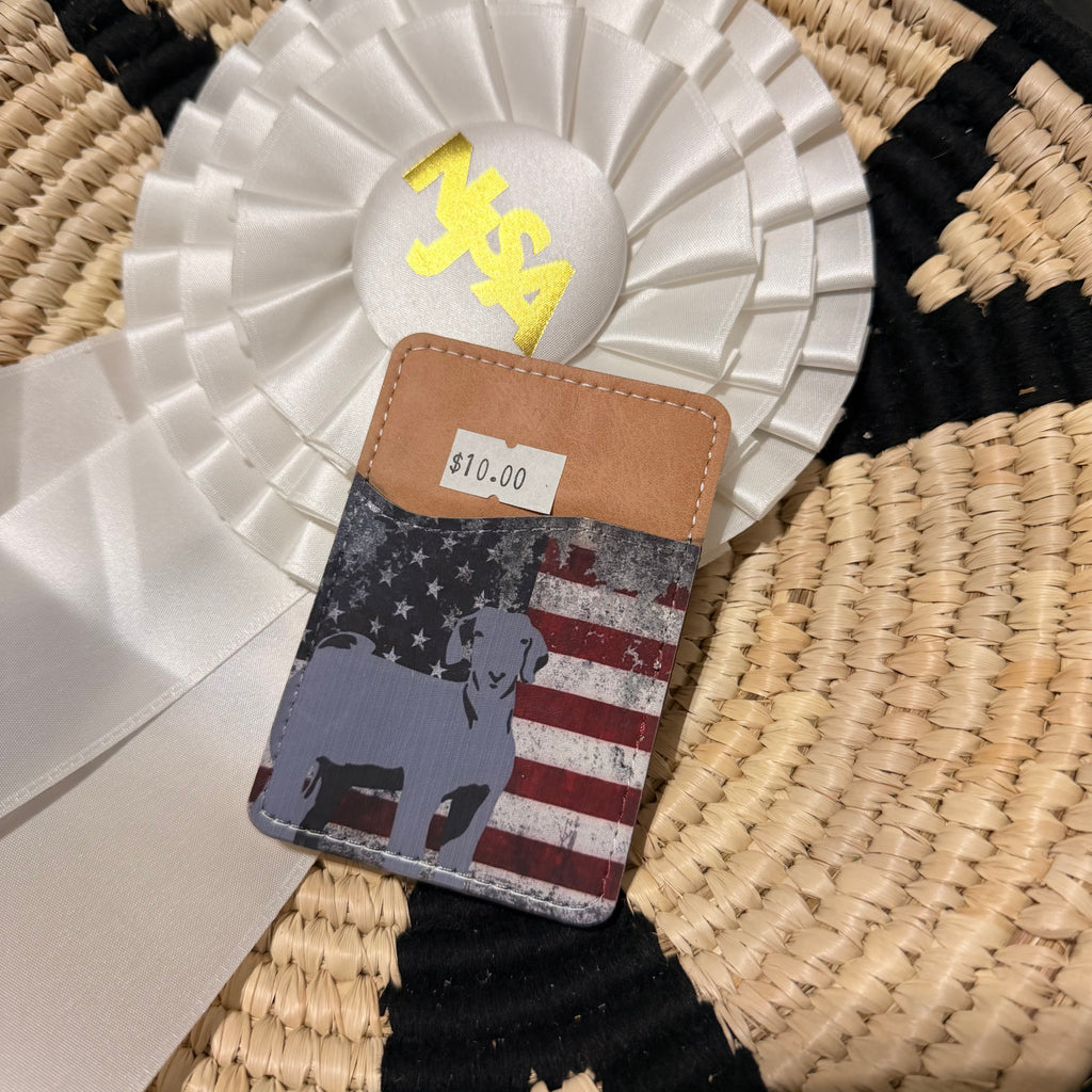 Back of Phone Goat Card Wallet