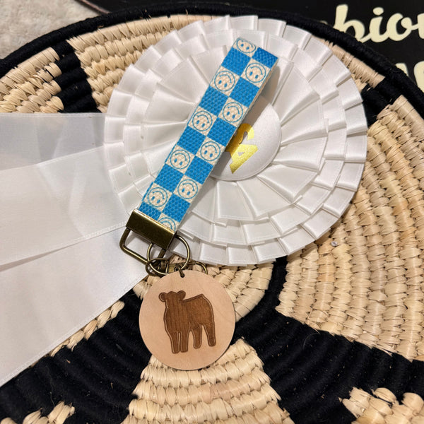 Cotton Cattle Wristlet