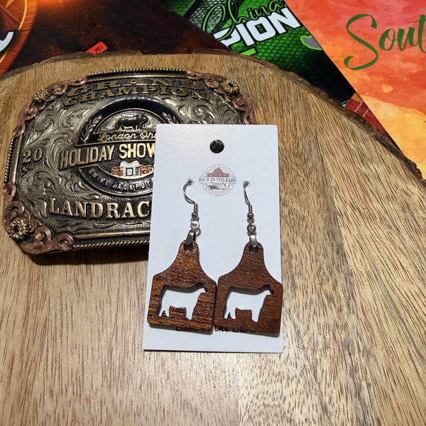 Cattle Ear Tag Earrings