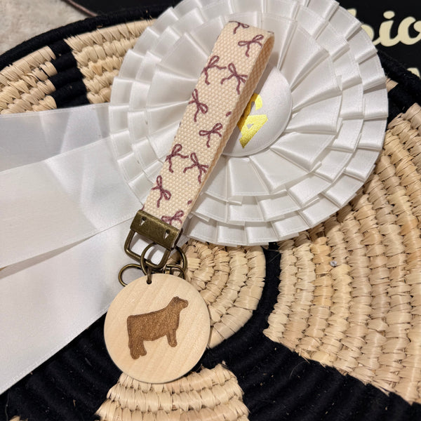 Cotton Cattle Wristlet