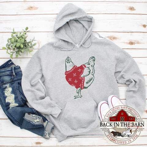 Christmas Sweater Chicken Sweatshirt