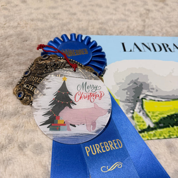 Acrylic Pig Breed Ornaments