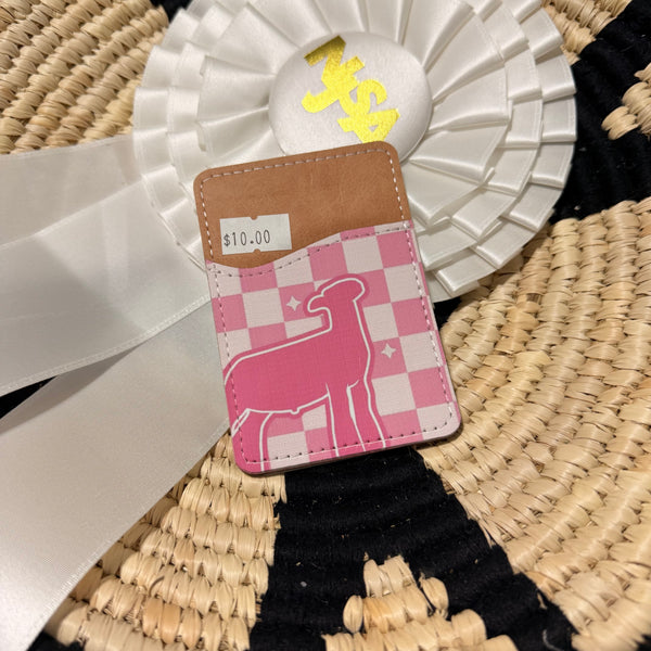 Back of Phone Lamb Card Wallet