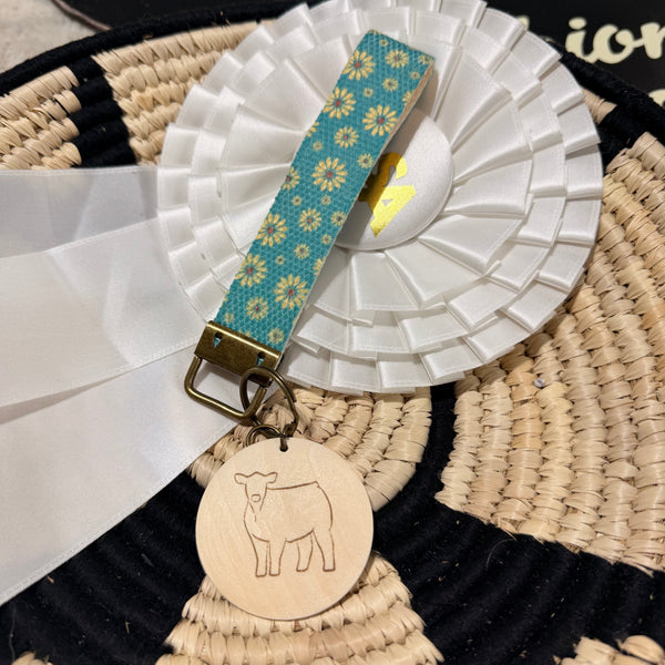 Cotton Cattle Wristlet