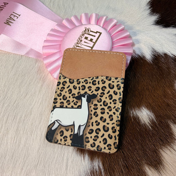 Back of Phone Lamb Card Wallet