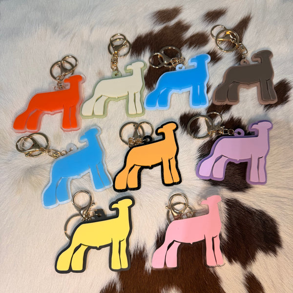 Acrylic Lamb Keychain