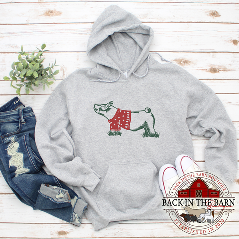 Christmas Sweater Pig Sweatshirt