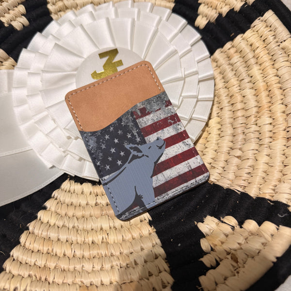 Back of Phone Pig Card Wallet