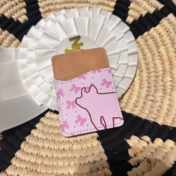 Back of Phone Pig Card Wallet