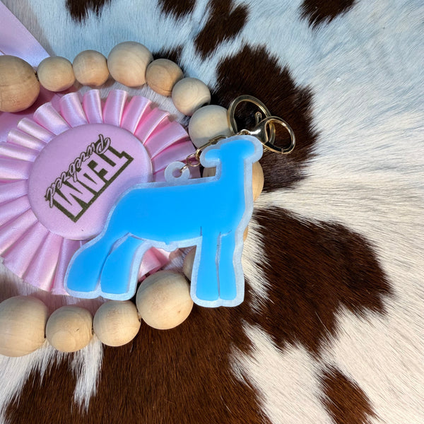 Acrylic Lamb Keychain