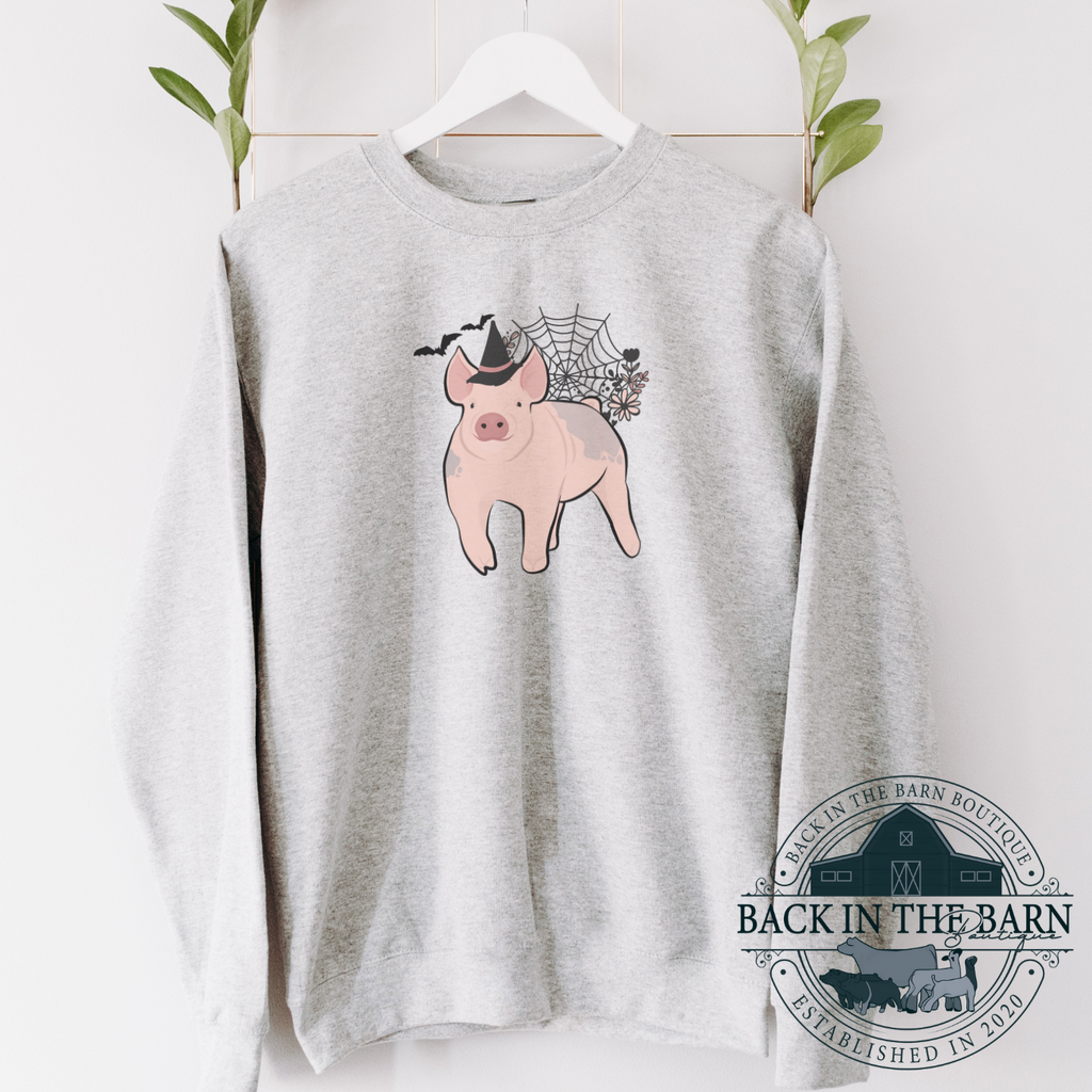 Witchy Livestock Pig Crewneck