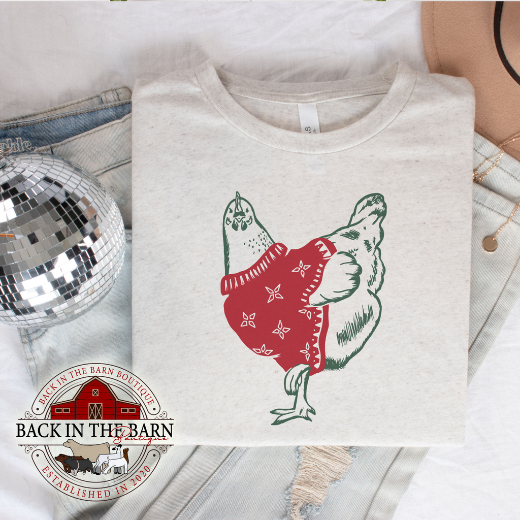 Christmas Sweater Chicken Shirt