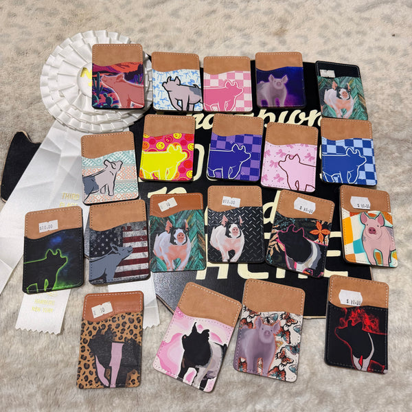 Back of Phone Pig Card Wallet
