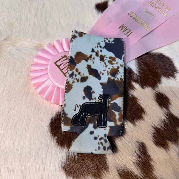 Cow Print Livestock Slim Koozie