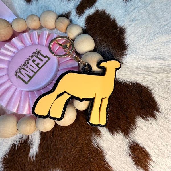 Acrylic Lamb Keychain