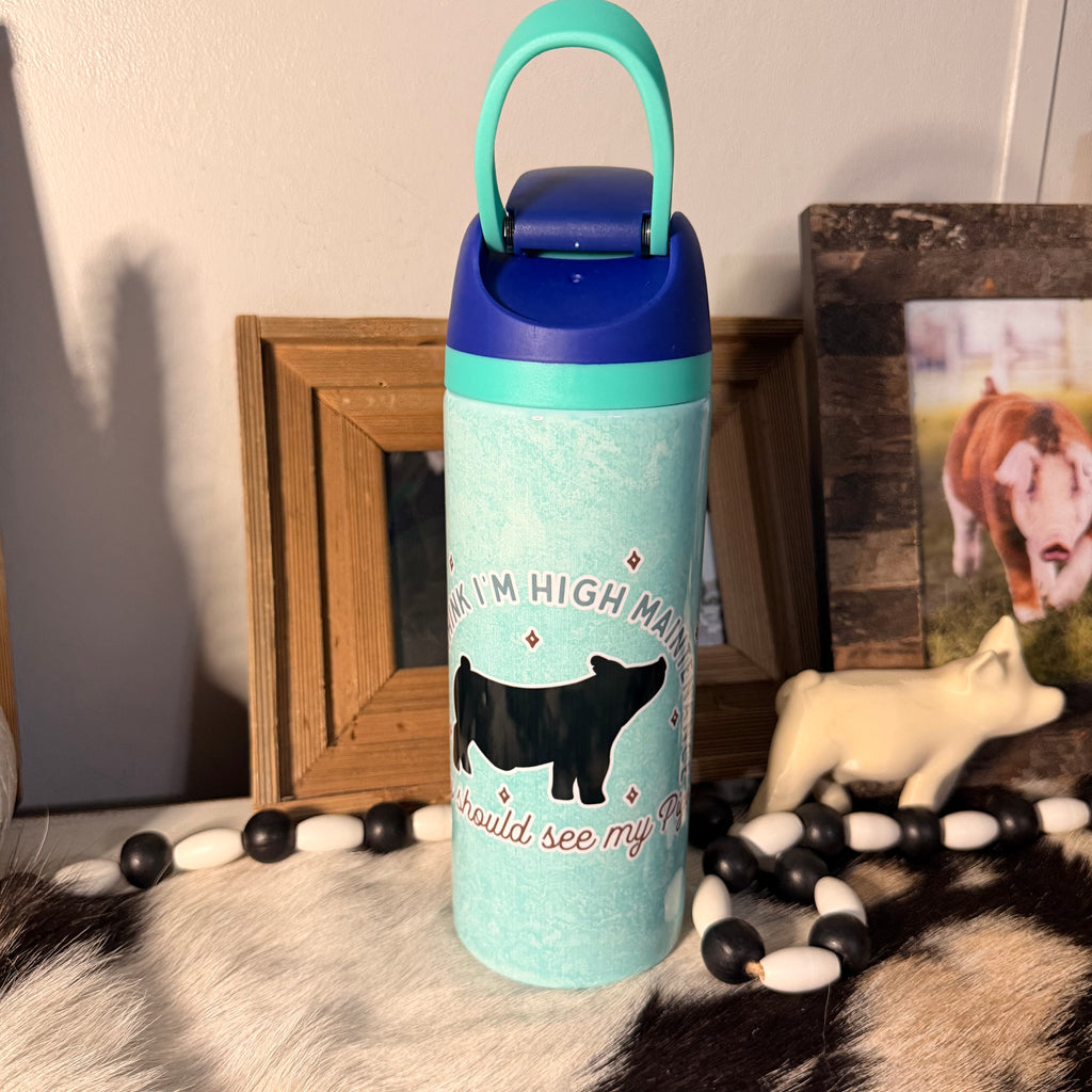 High Maintenance Sip Top Pig Tumbler