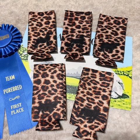 Cheetah Livestock Slim Koozie