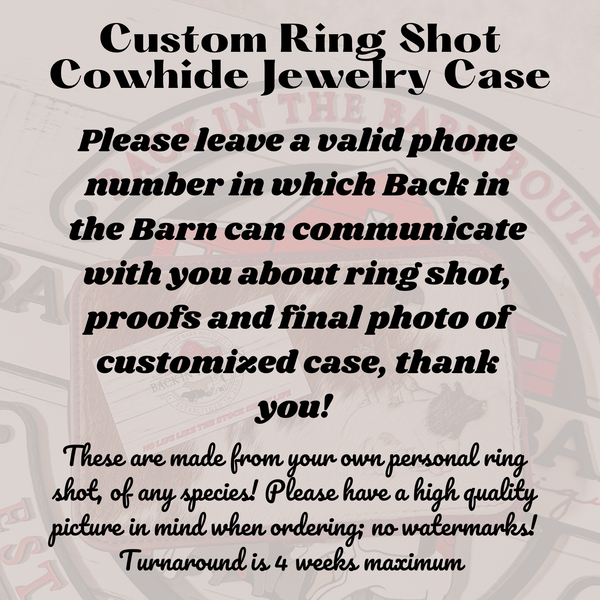 Custom Ring Shot Jewelry Case