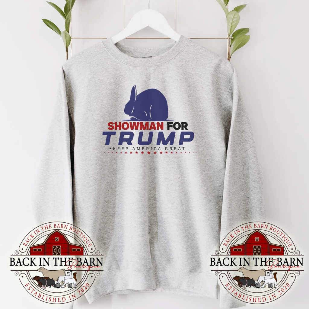 Showman For TRUMP Rabbit Crewneck