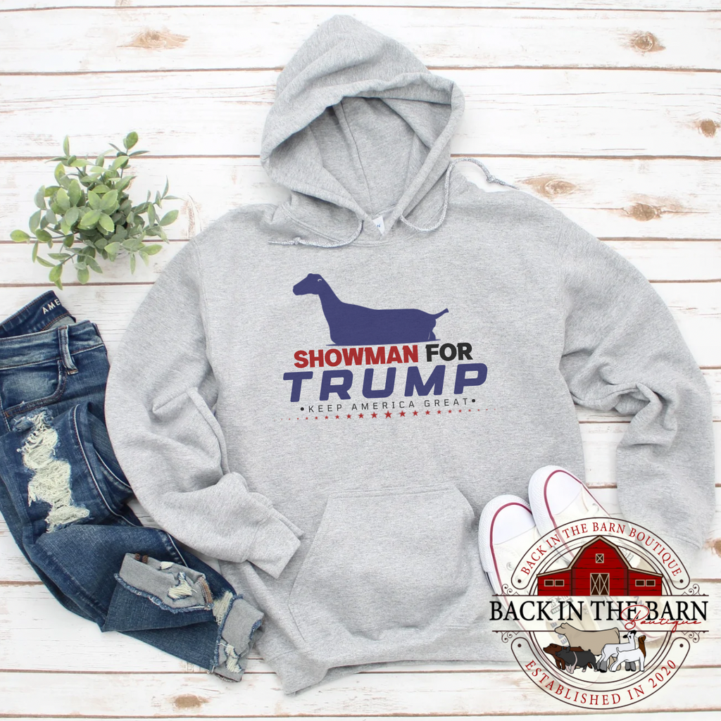 Showman For TRUMP Lamancha Dairy Goat Sweatshirt